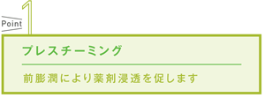 髪の深部にまで届く、ナノレベルの浸透力