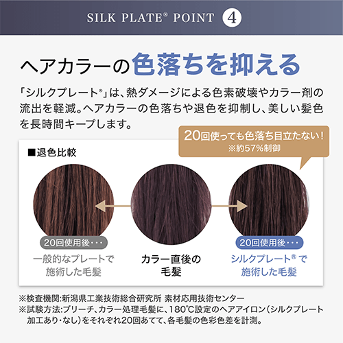 ヘアカラーの色落ちを抑える