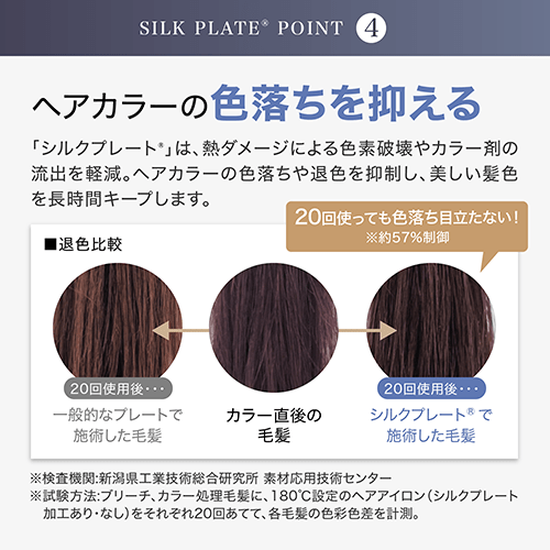 ヘアカラーの色落ちを抑える