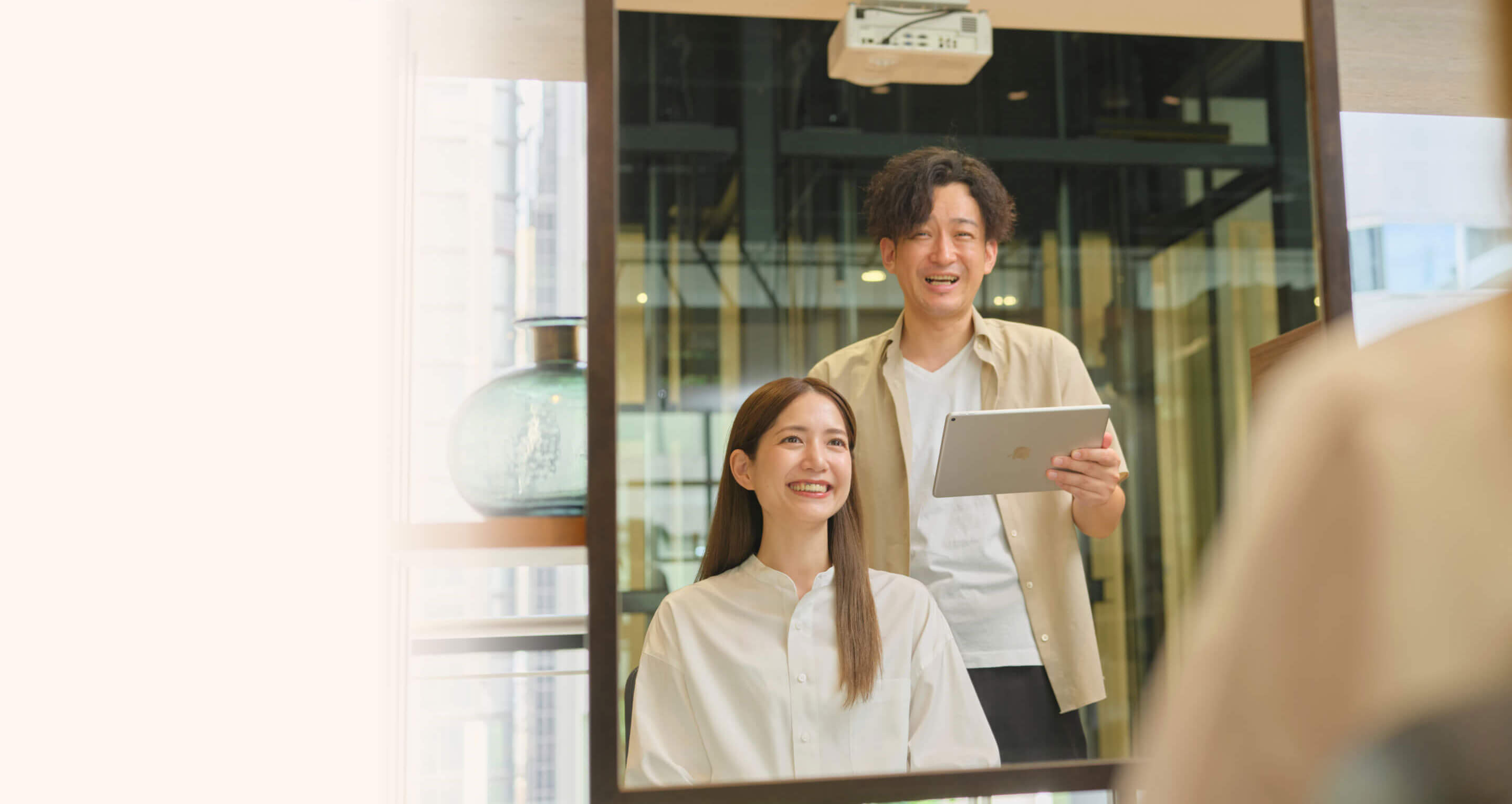 サロンでの接客風景