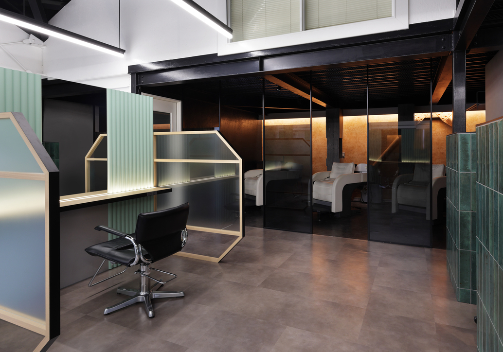 セット面〜シャンプーブース