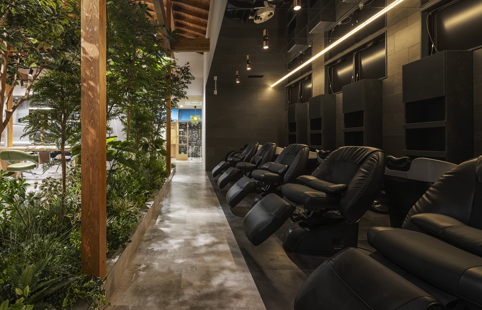 シャンプーブース