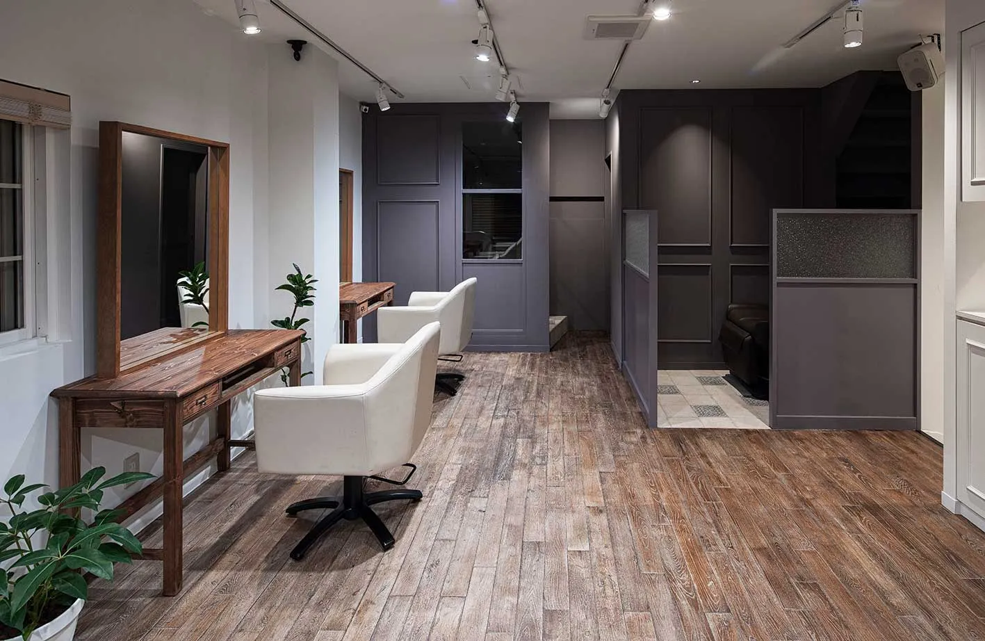 セット面〜シャンプーブース