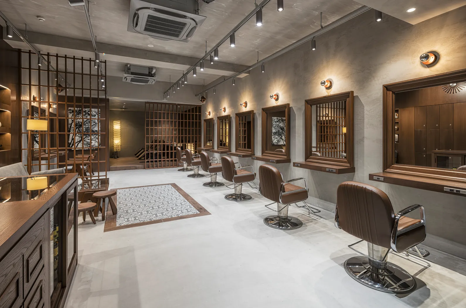 セット面〜シャンプーブース